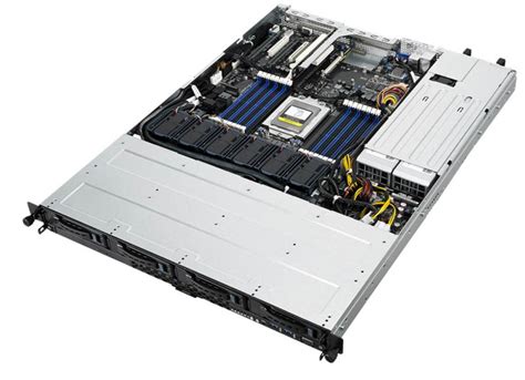 ASUS AMD EPYC 7002; 1U Server; 1S; 16 DIMM; 12x 2.5'' Bays sata/sas/nvme; 2x GB LAN;1x Mgnt; 1x M.2; 4x SATA; 650W RPS  